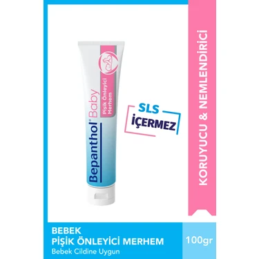 Bepanthol Baby Pişik Önleyici Krem 100 ml Hassas Ciltler İçin Koruyucu ve Nemlendirici