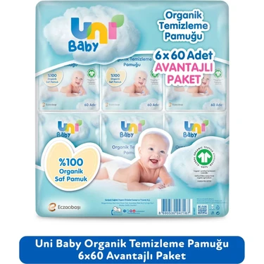 Uni Baby Unı Baby Bebek Temizleme Pamuğu