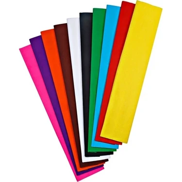 Nova Color Nc-338 Krapon Kağıdı 10'Lu Karışık Renkli