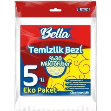 Mikrofiberli Temizlik Bezi 5'li Eko
