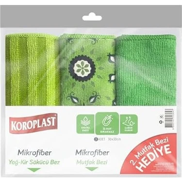 Çok Amaçlı Mikrofiber Mutfak Bezi 3'lü Ekonomik Iz Bırakmaz, Ekstra Emici, Hızlı Kuruyan Mikrofiber