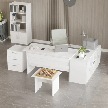 Bega Abcdf Ofis Büro Masa Takımı 3 Renk Beyaz