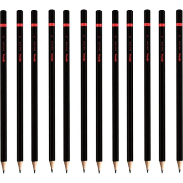 Rotring 12'li Sınav Kalemi 2B Siyah Renkli Kalemler 2090068 Parça