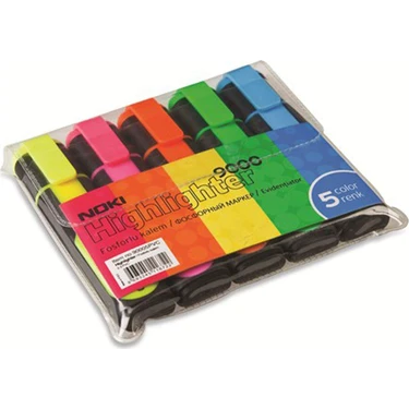 Noki  Fosforlu Kalem 5'li Pvc