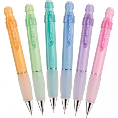 Serve Deep Mekanik Kurşun Kalem 6lı Set 0.7mm- Pastel