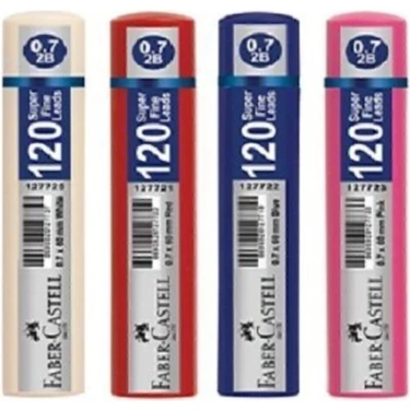 Faber-Castell 0,7 Uç 120'li 4 Kutu Renkli Kalem Uçları ile Yaratıcılığınızı