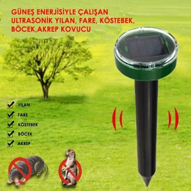 Solar Güneş Enerjili Akrep,köstebek,yılan Fare Kovucu 750-1000 M2 Etkili