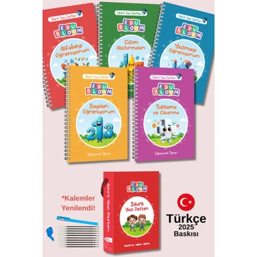 Edubloom Türkçe Sihirli Yazı Defter