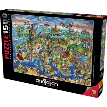 Anatolian 1500 Parçalık Puzzle - Avrupa Haritası