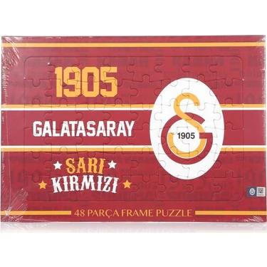 Galatasaray Lisanslı 48 Parçalı Puzzle 1905 Sarı Kırmızı Renkli Eğlenceli