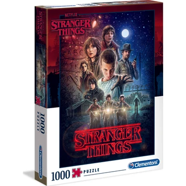Clementoni - 1000 Parça Stranger Things Yetişkin Puzzle -