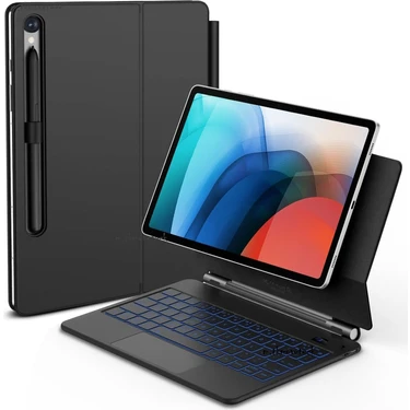 Samsung Galaxy Tab S9 Fe/S10 FE/S10 Lite 10.9" Tablet Uyumlu Magic Keyboard Touchpad Rgb Işıklı