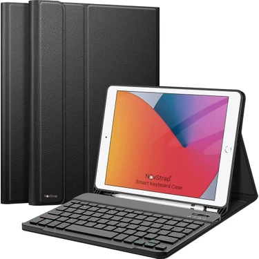 Turotto Samsung Galaxy Tab S10 Fe Plus 13.1 Inç Bluetooth Klavyeli Kalem Bölmeli Manyetik Standlı