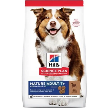Hill's Hills Mature Adult 7+ Lamb & Rice Kuzu Etli Yaşlı Köpek Maması 14