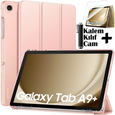 M.TK Moveteck Samsung Galaxy Tab A9 Plus 11 Inç SM-X210 Tablet Kılıfı Akıllı Smart Uyku Modlu