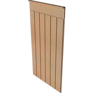 Renkli Duvarlar Iskandınav Model( 54 x 103 cm )Dekoratif Duvar Paneli  Boyanabilir Ahşap 6 mm Ham