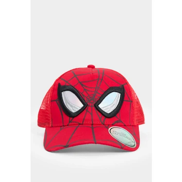 DeFacto Marvel Spiderman Desenli Dokuma Cap Şapka Erkek Çocuk