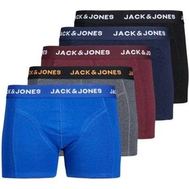 Jack & Jones Erkek Renkli Trunks Boxer 5'li