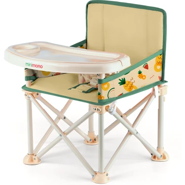 Minimono Plus 0-4 Yaş Portatif Katlanır Yükseltici Mama Sandalyesi Bebek Çocuk Kamp Sandalyesi 3