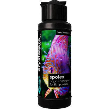 Crystalpro Spotex Akvaryum Su Düzenleyici 125 ml Tatlı ve Tuzlu Su Balıkları İçin Beyaz Benek ve