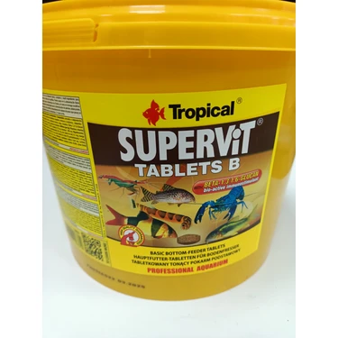 Tropical Supervit B Tablet 100 ADET Yüksek Proteinli Akvaryum Balıkları İçin Premium