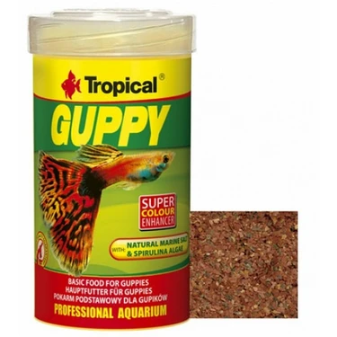 Tropical 77053 Guppy  ( Lepistesler İçin Pul Yem ) 20 Gr. 100