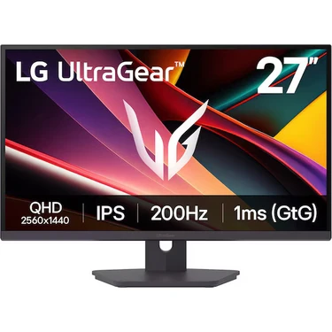 Lg Ultragear™ G6 27" 27G610A-B 200Hz 1ms(gtg) Qhd IPS Pivot Srgb 99% Vesa Displayhdr 400 Gaming