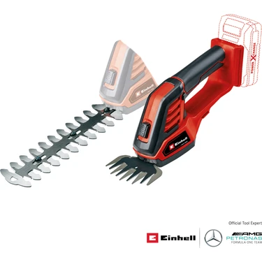 Einhell Akülü Çit Budama GE-CG 18/100 Li-Solo Power X-Change (Li-Ion, 18 V, çim bıçağı kesim