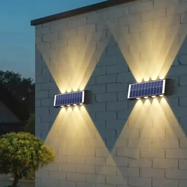 CT-8010 Kos Solar LED Aplik Gün Işığı 50LM 20W Güneş Enerjili Ev / Bahçe / Ofis Duvar Şarjlı Dış