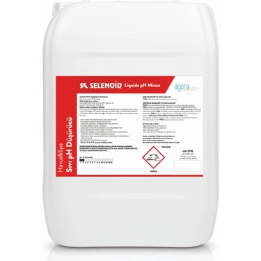 Havuz Suyu Sıvı Ph Düşürücü Selonoid Liquide Ph (-) 25