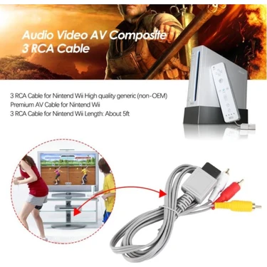 Feza Nintendo Wii 3 Renkli Av