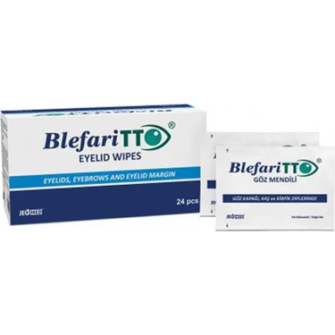 TTO Blepharitto Göz Çevresi ( Göz Kapağı,kaş ve Kirpik Dipleri) Temizleme Mendili 24