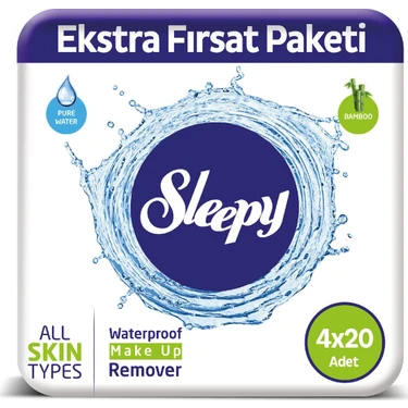 Sleepy Makyaj Temizleme Mendili 4 x 20