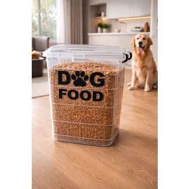 Deembro 15 kg Köpek Mama Saklama Kabı Mama Saklama Kabı Köpek Maması Saklama Kabı Mama Saklama