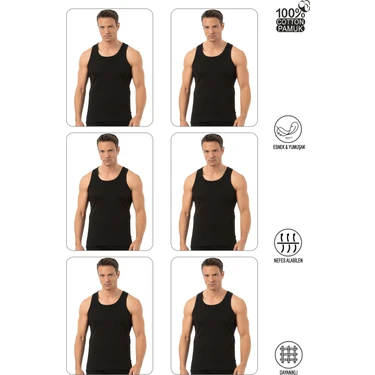 Özkan Underwear 0113 6'lı Paket  Erkek Pamuklu Ribana