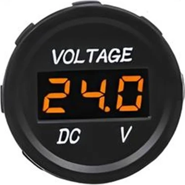 Speeduf DC7V-30V LED Panel Mini Dijital Voltmetre -