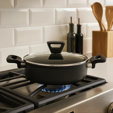Tefal Titanium 3x Force 24 cm Kapaklı Kısa