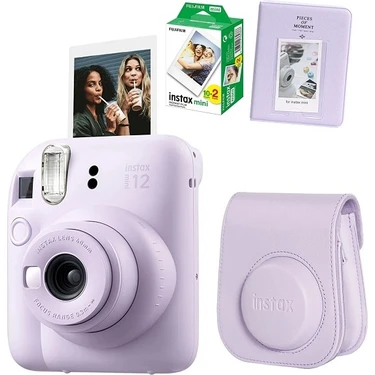 Fujifilm Mini 12 Fotoğraf Makinesi 20LI Film ve Pvc Albümlü Çantalı Seti