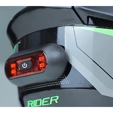 Kask Arkası Led Gece Sürüşü Için LED Motosiklet ve Bisiklet Kaskı Fren