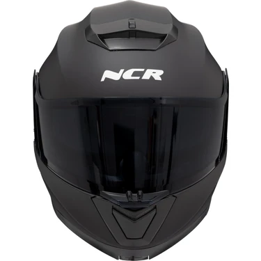 NCR Stars Çene Açılır Kask Siyah Vizörlü Mat