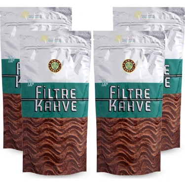 Kahve Dünyası 250 gr x 4'lü Filtre Kahve - Türkiye Menşeli, %100 Öğütülmüş ve Yoğun Aromalı