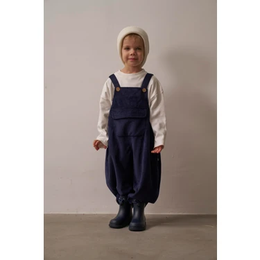 Oh la la Koala For Little Ones Lacivert Childhood Velvet Çocuk Salopet