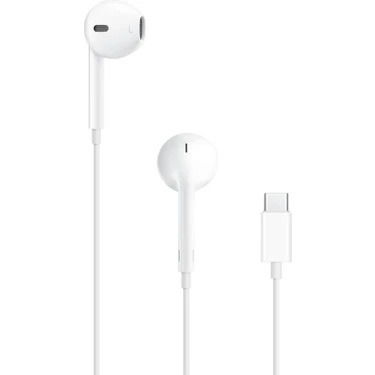 Apple Kablolu Kulak İçi Earpods Mikrofonlu Beyaz Kulaklık USB-C Bağlantı