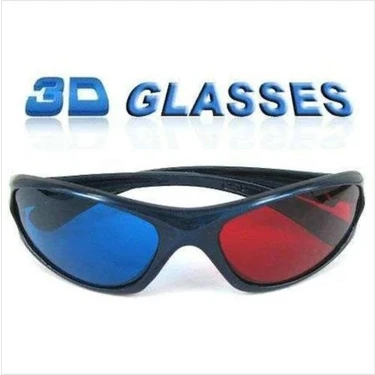 abnturk 1 Adet Üçboyutlu 3D Gözlük Red-Cyan,kırmızı