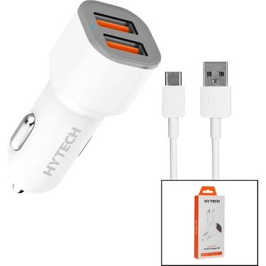 Pileli Store Type-C - Kablolu  Oto - Araç Çakmaklık Şarj Başlık Set  15.5W - 1mt Kablo  HY-X46