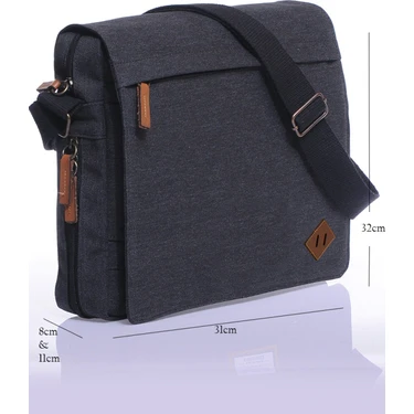 GK12 KANVAS POSTACI YAN ÇAPRAZ KÖRÜKLÜ EVRAK DİZÜSTÜ LAPTOP NOTEBOOK MACBOOK TABLET GÜNLÜK