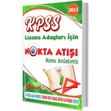 Dahi Adam Yayıncılık 2022 KPSS Lisans Nokta Atışı Konu