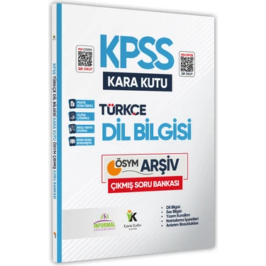 Karakutu Yayınları Kpss Dil Bilgisi Kara Kutu Dijital Çözümlü Ösym Çıkmış Soru Bankası
