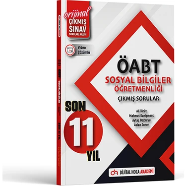 Dijital Hoca Akademi 2024 ÖABT Sosyal Bilgiler Öğretmenliği Son 11 Yıl Orijinal Çıkmış Sınav