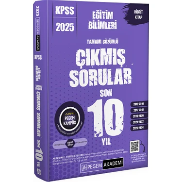 2025 KPSS Eğitim Bilimleri Tamamı Çözümlü Çıkmış Sorular Son 10